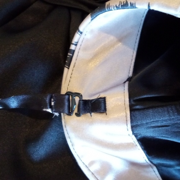 WHBM removable straps bow accent satin feel midi floral formal dress, like new - Picture 11 of 15